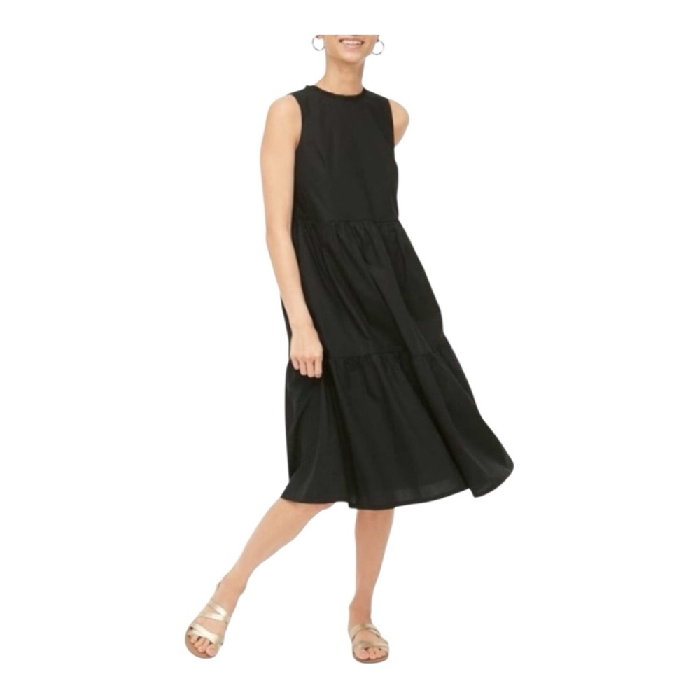 NWOT J.Crew Sleeveless Tiered Dress Sz 0 AO050